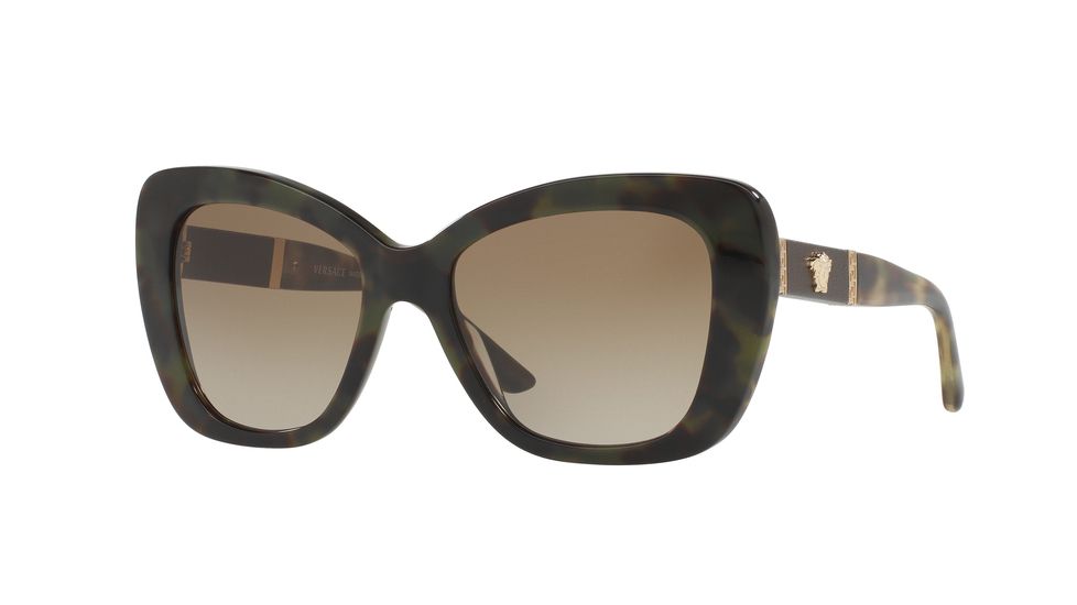 Versace VE4305Q Progressive Prescription Sunglasses VE4305Q-518313-54 - Lens Diameter 54 mm, Frame Color Avana Military