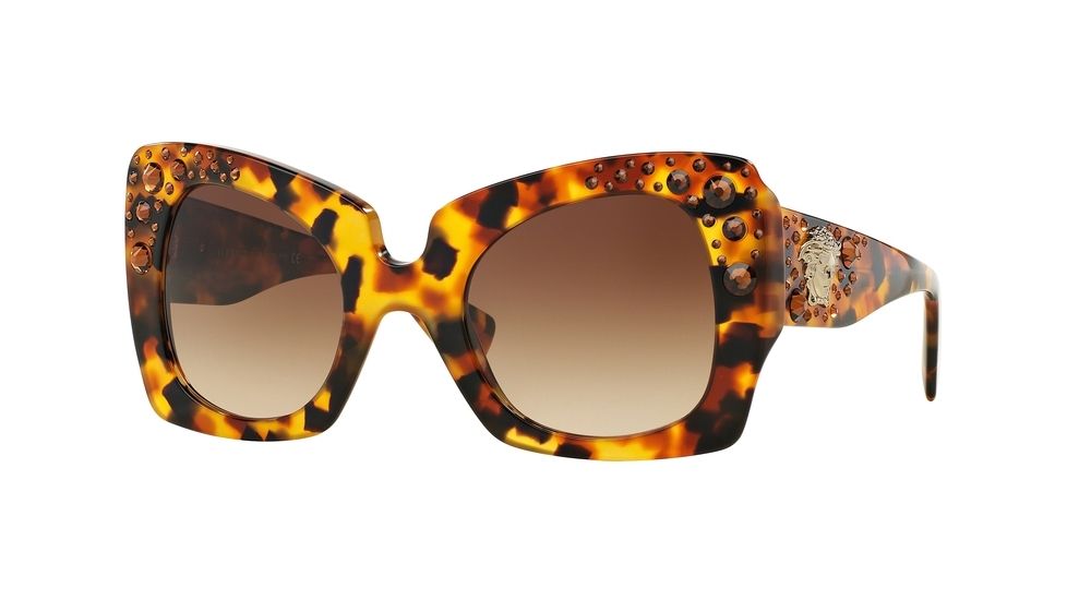 Versace VE4308B Single Vision Prescription Sunglasses VE4308B-511913-52 - Lens Diameter 52 mm, Frame Color Havana