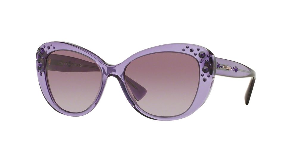 Versace VE4309B Progressive Prescription Sunglasses VE4309B-51608H-57 - Lens Diameter 57 mm, Frame Color Transparent Violet