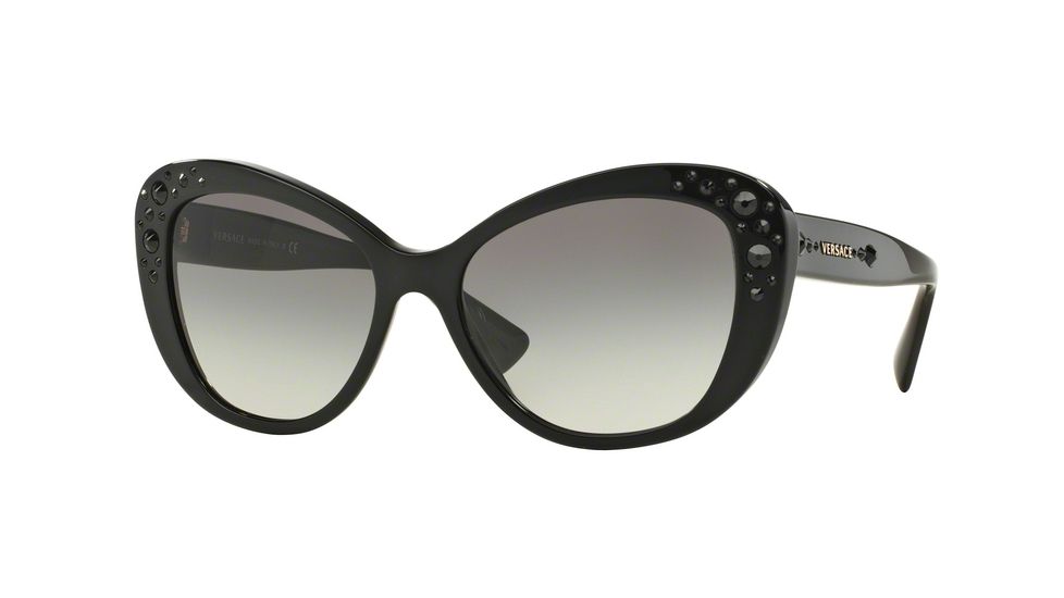 Versace VE4309B Progressive Prescription Sunglasses VE4309B-GB1-11-57 - Lens Diameter 57 mm, Frame Color Black