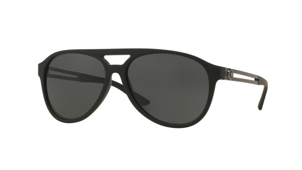 Versace VE4312 Progressive Prescription Sunglasses VE4312-514187-60 - Lens Diameter 60 mm, Frame Color Black Rubber
