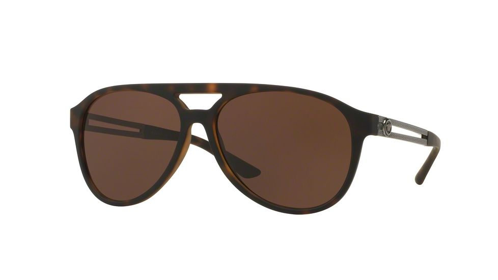 Versace VE4312 Progressive Prescription Sunglasses VE4312-517473-60 - Lens Diameter 60 mm, Frame Color Havana Rubber