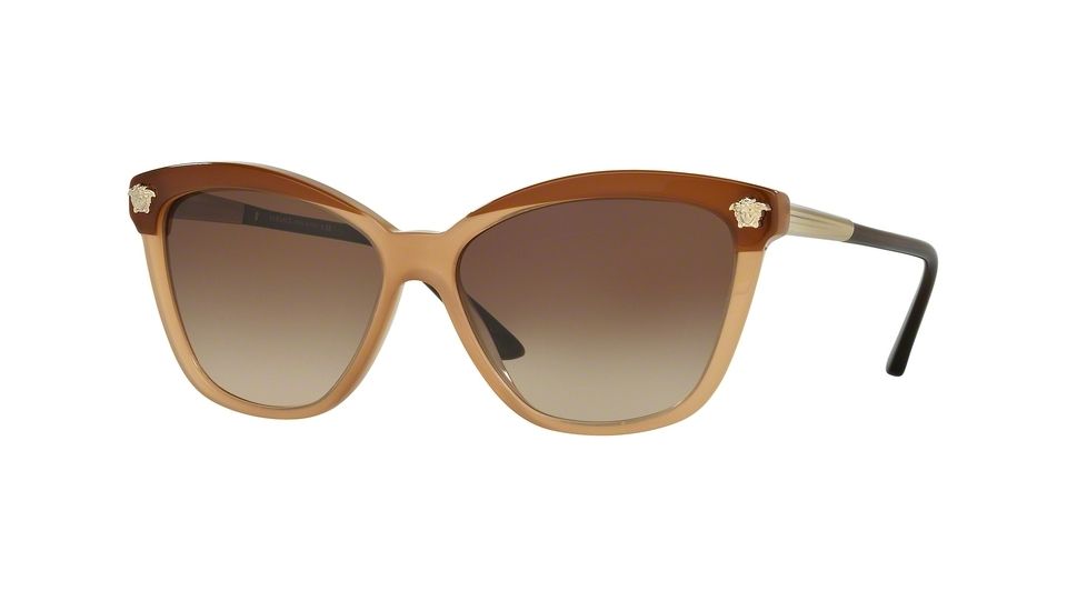 Versace VE4313 Sunglasses 517813-57 - Brown-Beige Frame, Brown Gradient Lenses