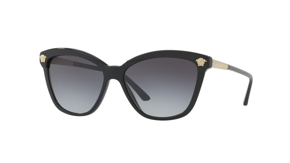 Versace VE4313 Sunglasses GB1/8G-57 - Black Frame, Gray Gradient Lenses