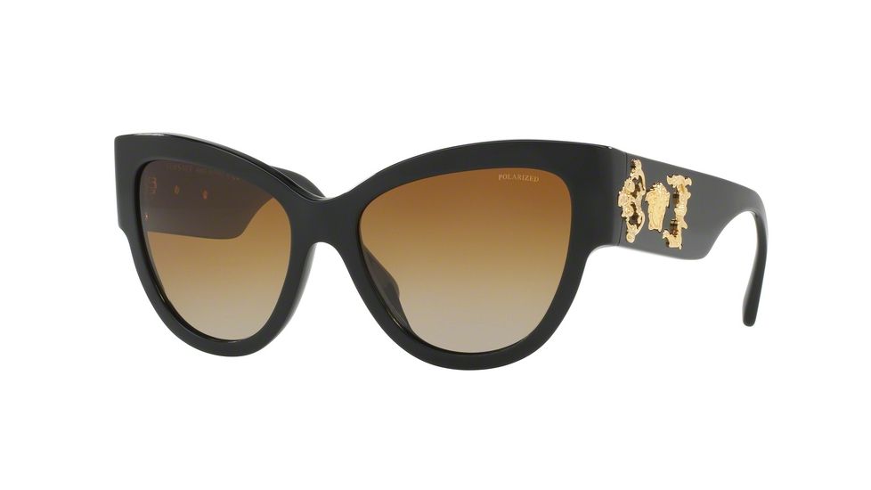 Versace VE4322 Single Vision Prescription Sunglasses VE4322-GB1-T5-55 - Lens Diameter 55 mm, Frame Color Black