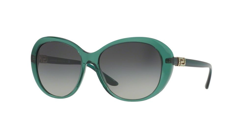 Versace VE4324B Bifocal Prescription Sunglasses VE4324B-521611-57 - Lens Diameter 57 mm, Frame Color Transparent Green