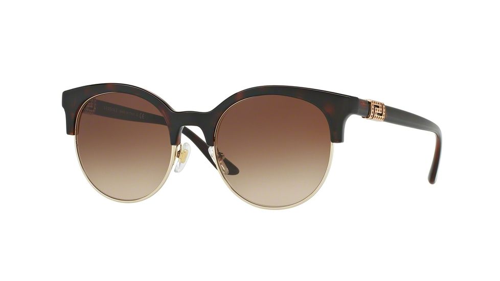 Versace VE4326B Progressive Prescription Sunglasses VE4326B-521213-53 - Lens Diameter 53 mm, Frame Color Havana/pale Gold