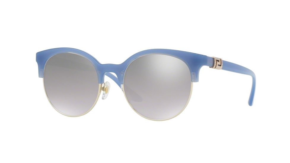 Versace VE4326B Progressive Prescription Sunglasses VE4326B-52276V-53 - Lens Diameter 53 mm, Frame Color Opal Azure/pale Gold
