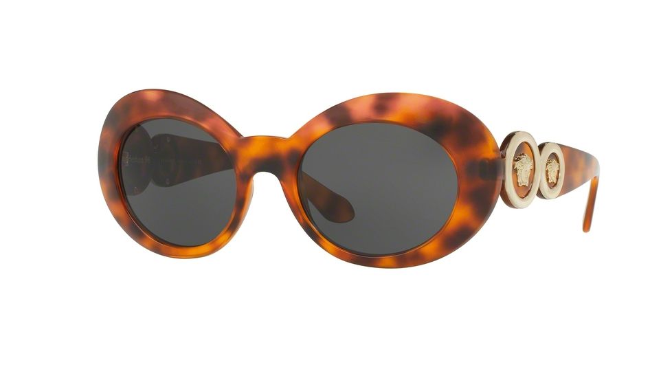 Versace VE4329 Single Vision Prescription Sunglasses VE4329-521487-53 - Lens Diameter 53 mm, Frame Color Havana
