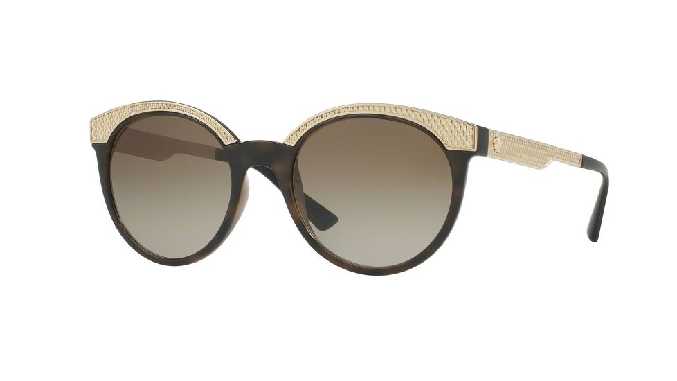 Versace VE4330 Single Vision Prescription Sunglasses VE4330-988-13-53 - Lens Diameter 53 mm, Frame Color Havana
