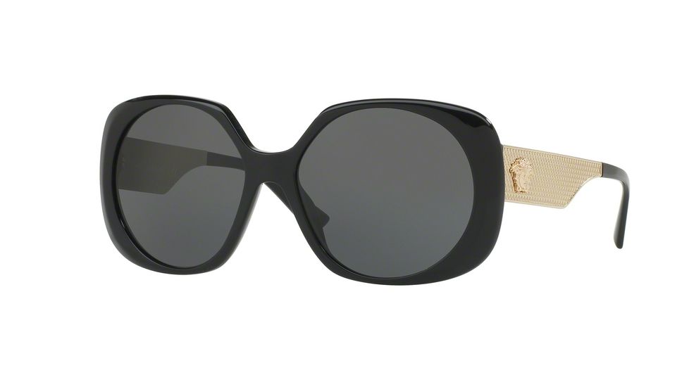 Versace VE4331A Progressive Prescription Sunglasses VE4331A-GB1-87-57 - Lens Diameter 57 mm, Frame Color Black