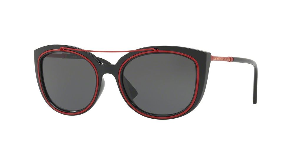 Versace VE4336 Progressive Prescription Sunglasses VE4336-525587-56 - Lens Diameter 56 mm, Frame Color Black