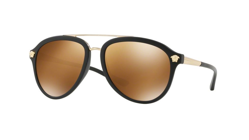 Versace VE4341 Prescription Sunglasses, 58mm, Matte Black, VE4341-51226H-58-SV