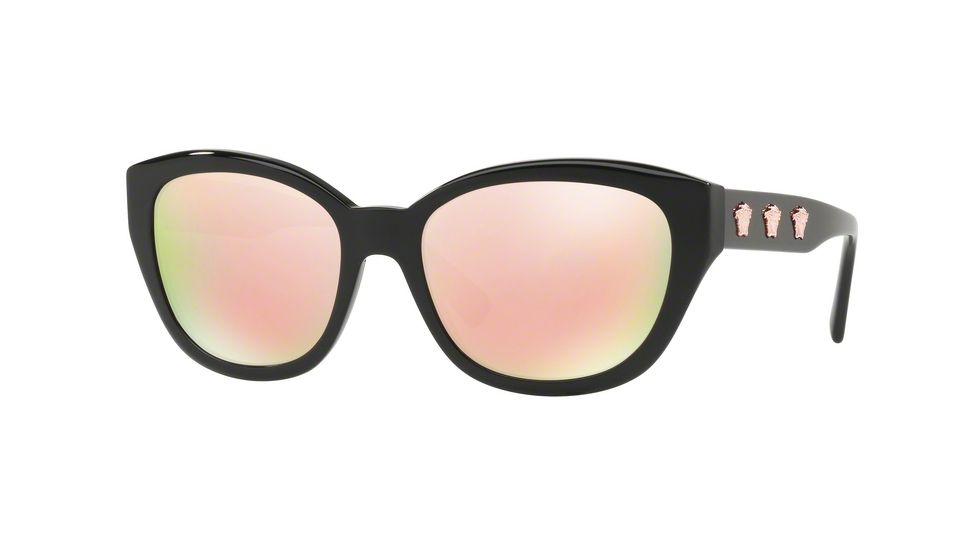 Versace VE4343 Progressive Prescription Sunglasses VE4343-GB1-2Y-56 - Lens Diameter 56 mm, Frame Color Black