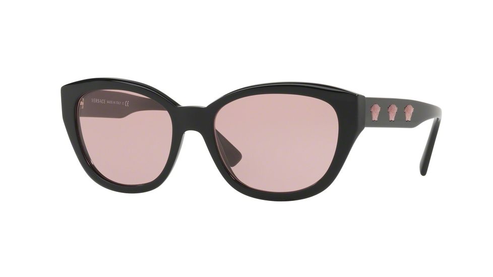 Versace VE4343 Progressive Prescription Sunglasses VE4343-GB1-84-56 - Lens Diameter 56 mm, Frame Color Black