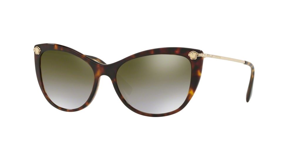 Versace VE4345B Progressive Prescription Sunglasses, 57mm, Havana, VE4345B-108-6U-57-PRO