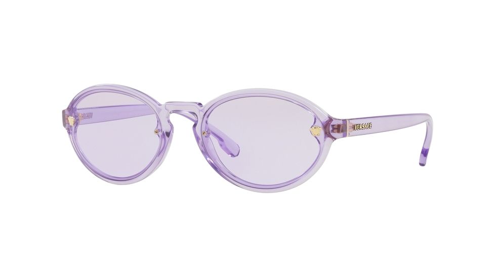 Versace VE4352 Sunglasses 52771A-54 - Transparent Lilac Frame, Light Violet Lenses