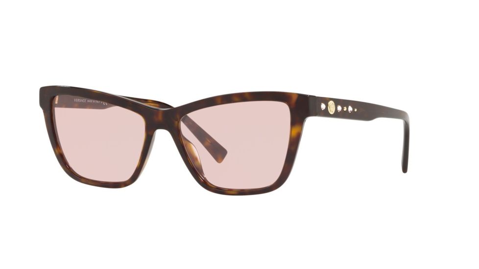 Versace VE4354B Bifocal Prescription Sunglasses, 55mm, Dark Havana, VE4354B-108-5-55-BI