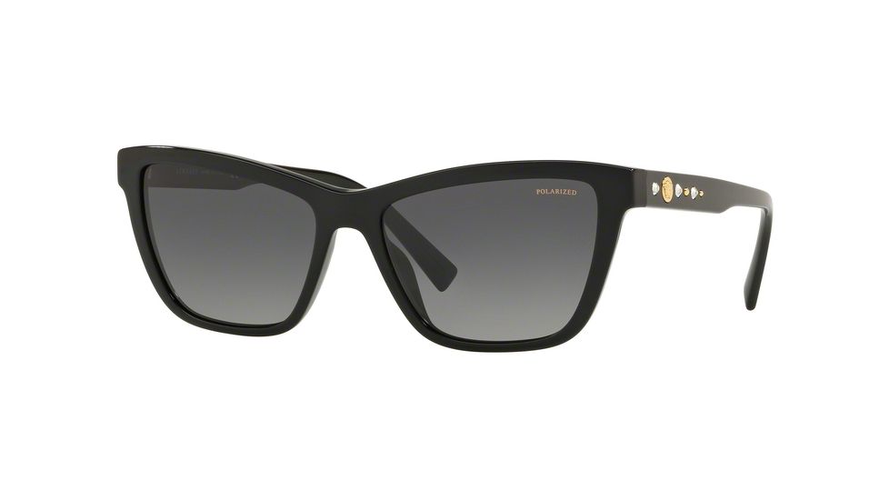 Versace VE4354B Bifocal Prescription Sunglasses, 55mm, Black, VE4354B-GB1-T3-55-BI