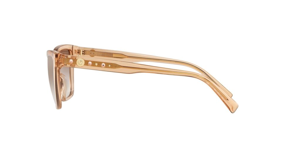 Versace VE4354B Bifocal Prescription Sunglasses, 55mm, Transparent Brown, VE4354B-524194-55-BI