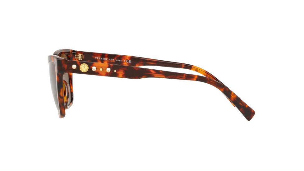 Versace VE4354B Bifocal Prescription Sunglasses, 55mm, Havana, VE4354B-524473-55-BI