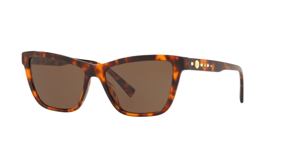 Versace VE4354B Bifocal Prescription Sunglasses, 55mm, Havana, VE4354B-524473-55-BI