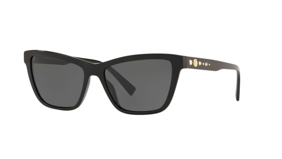 Versace VE4354B Bifocal Prescription Sunglasses, 55mm, Black, VE4354B-GB1-87-55-BI