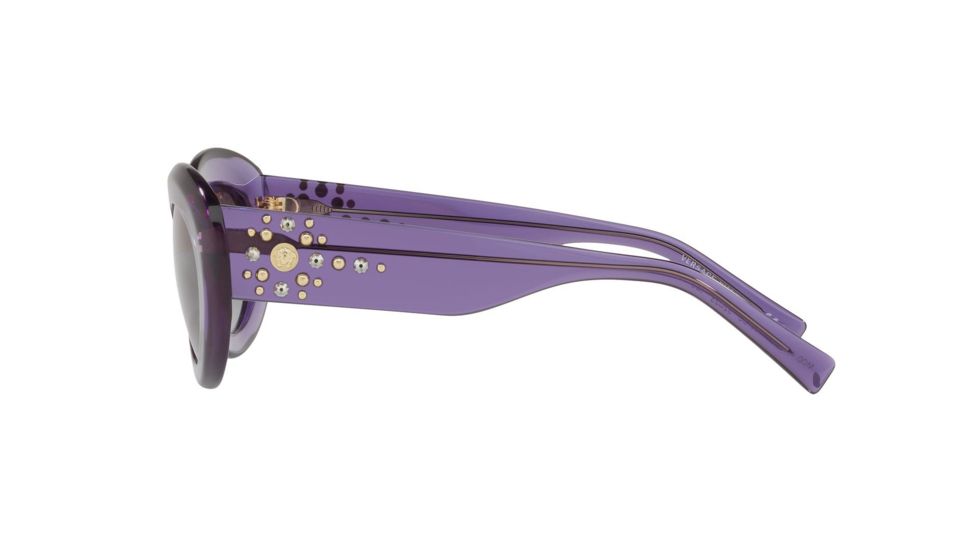 Versace VE4355B Bifocal Prescription Sunglasses, 52mm, Transparent Violet, VE4355B-51603C-52-BI