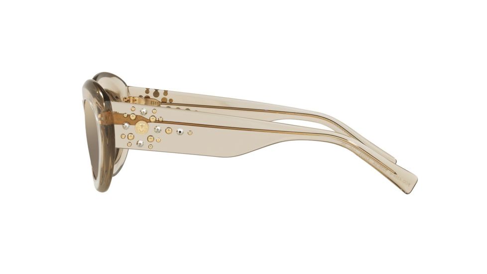 Versace VE4355B Bifocal Prescription Sunglasses, 52mm, Transparent Beige, VE4355B-52885A-52-BI