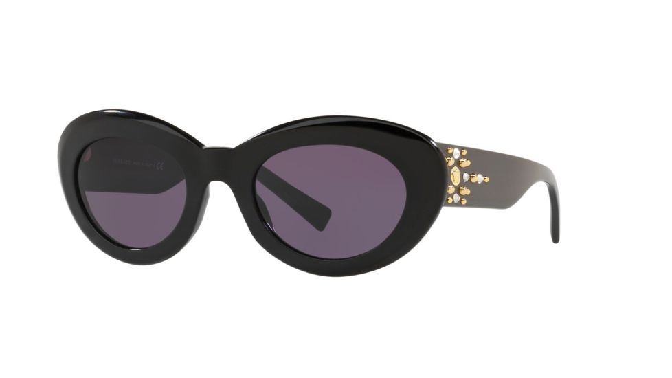 Versace VE4355B Bifocal Prescription Sunglasses, 52mm, Black, VE4355B-GB1-1A-52-BI