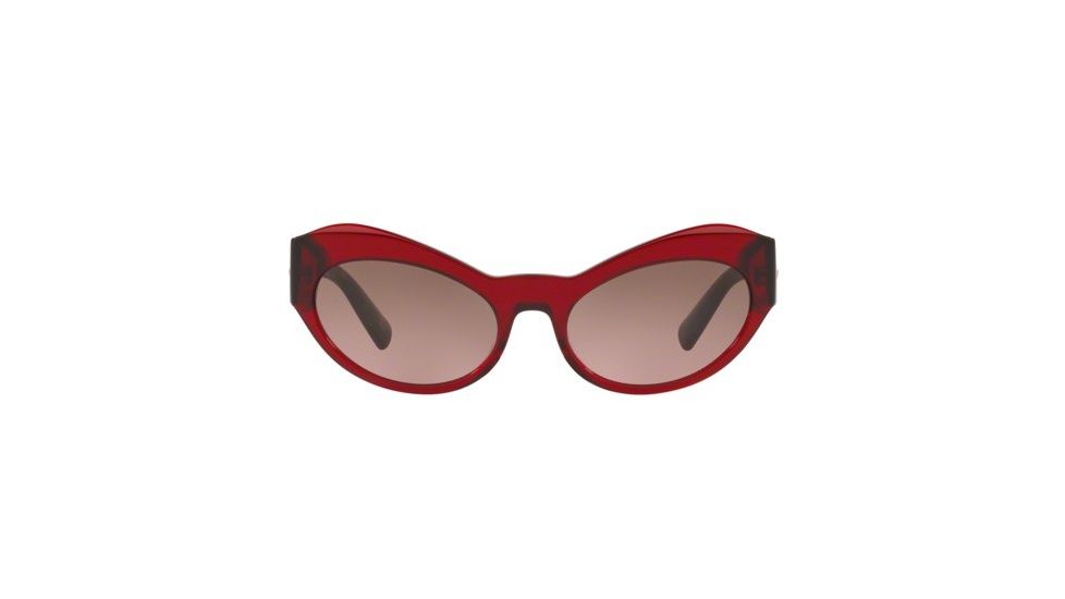 Versace VE4356 Prescription Sunglasses, 54mm, Transparent / Red, VE4356-388-14-54-SV