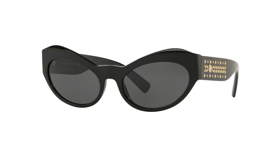 Versace VE4356 Sunglasses GB1/87-54 - Black Frame, Grey Lenses