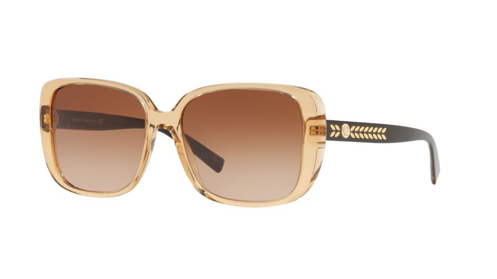 Versace VE4357 Prescription Sunglasses, 56mm, Honey, VE4357-528913-56-SV