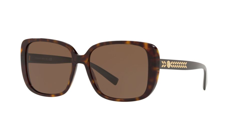 Versace VE4357 Prescription Sunglasses, 56mm, Havana, VE4357-108-73-56-SV