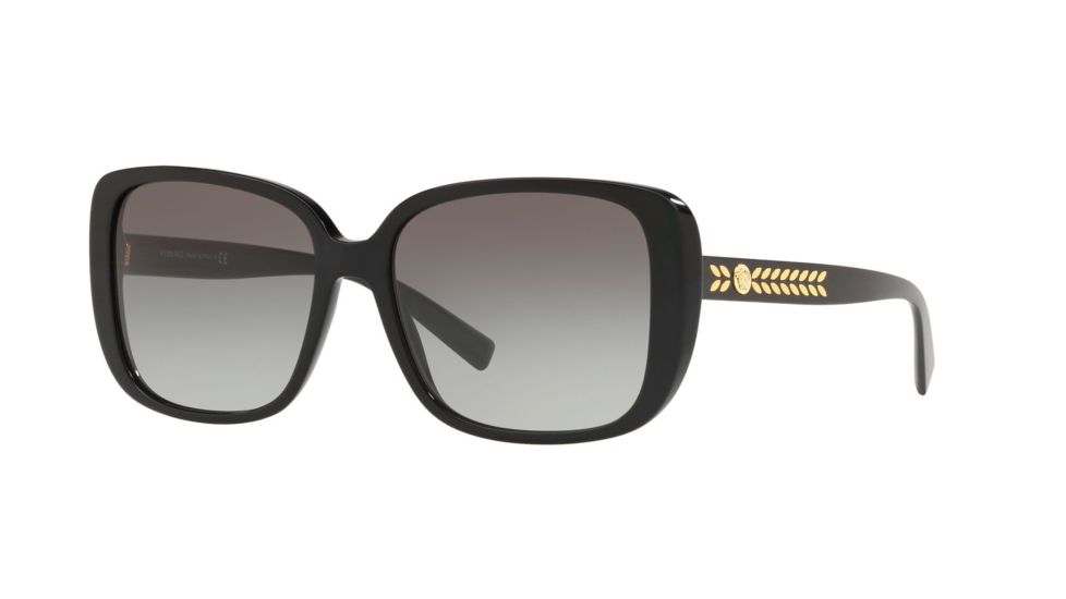 Versace VE4357 Prescription Sunglasses, 56mm, Black, VE4357-GB1-11-56-SV