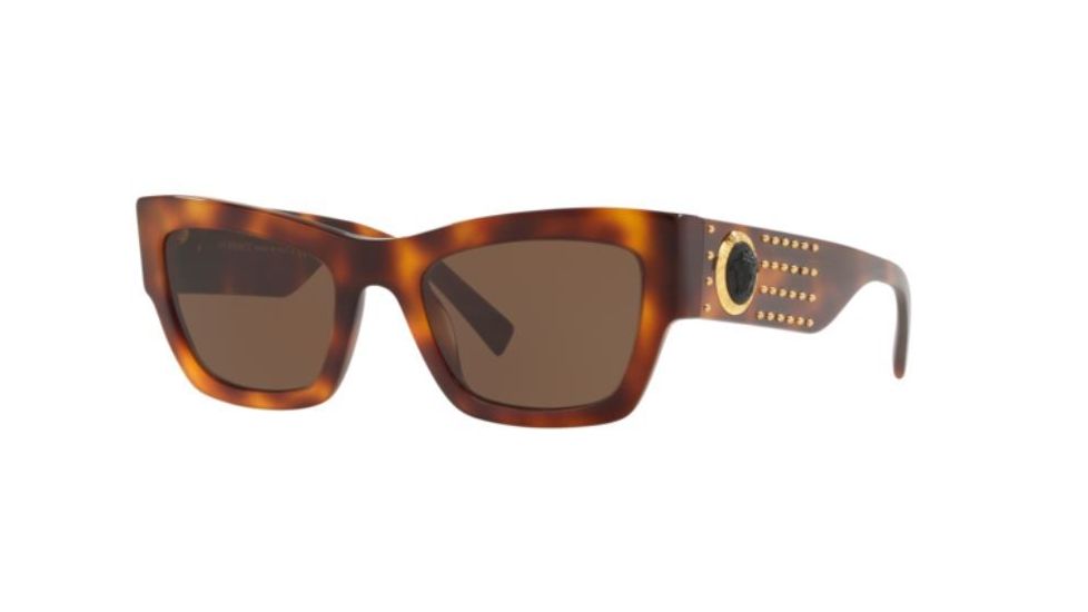 Versace VE4358 Prescription Sunglasses, 52mm, Havana, VE4358-529673-52-SV