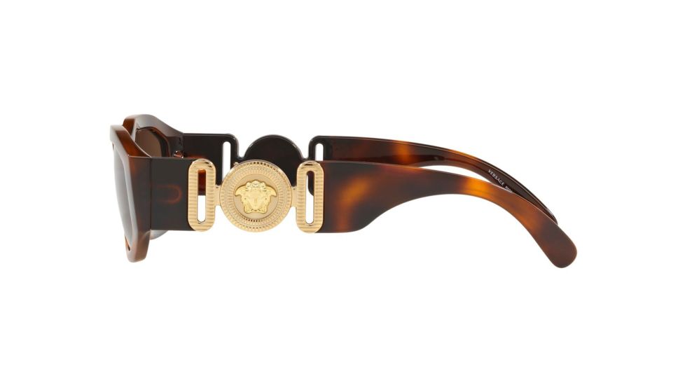 Versace VE4361 Prescription Sunglasses, 53mm, Havana, VE4361-521773-53-SV