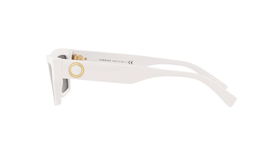 Versace VE4362 Progressive Prescription Sunglasses, 55mm, White, VE4362-401-87-55-PRO