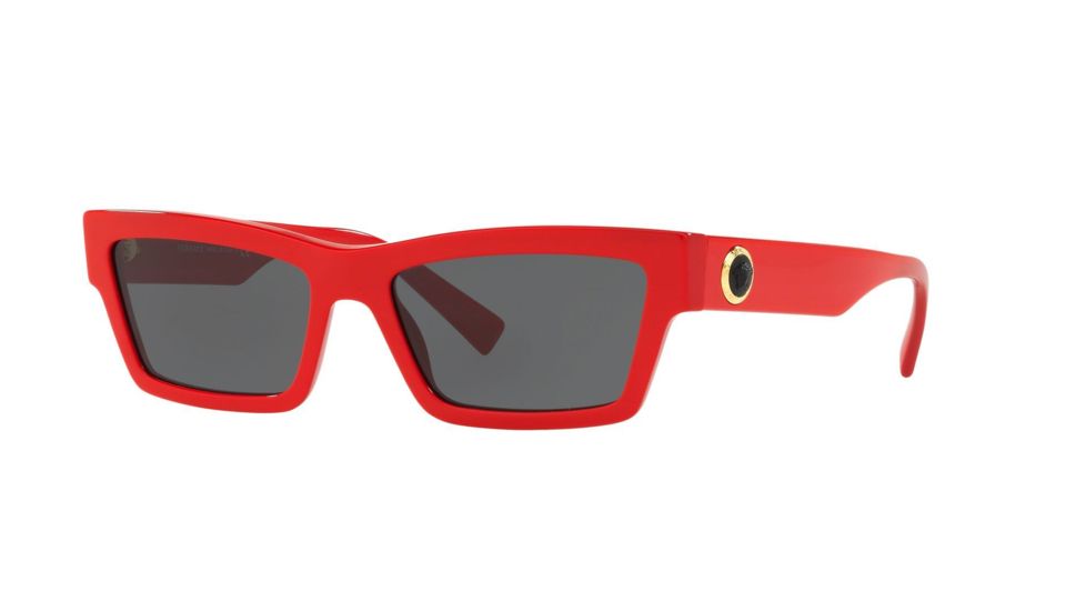 Versace VE4362 Progressive Prescription Sunglasses, 55mm, Red, VE4362-506587-55-PRO