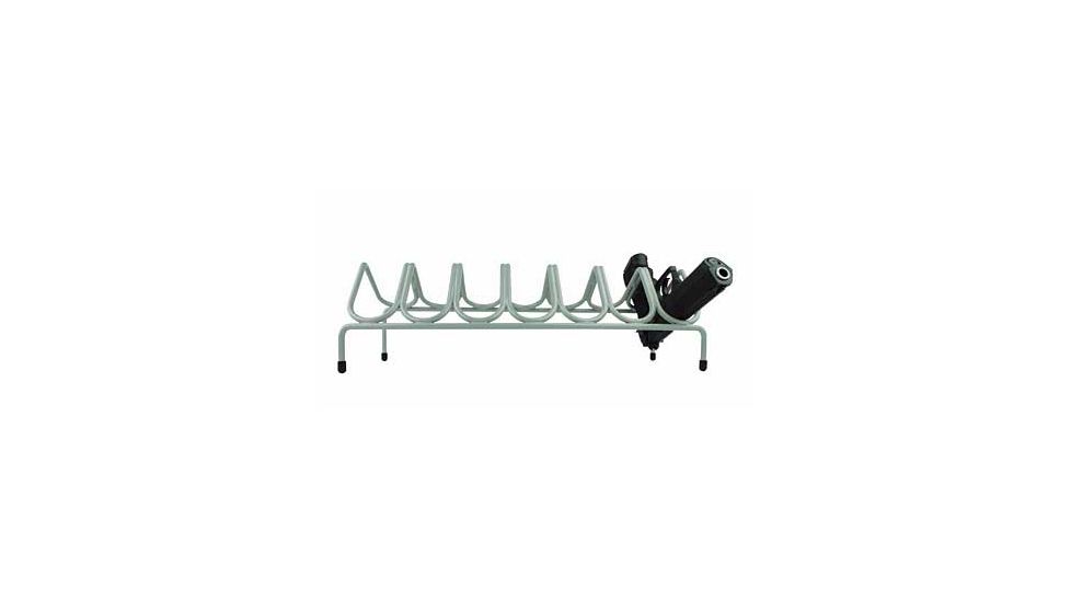 Versatile Rack 7 Gun 16.25 Inch x 5.25 Inch x 5.5 Inch Safe Handgun Rack, Gray, 16.25 InchX5.25 InchX5.5 Inch, VER201073