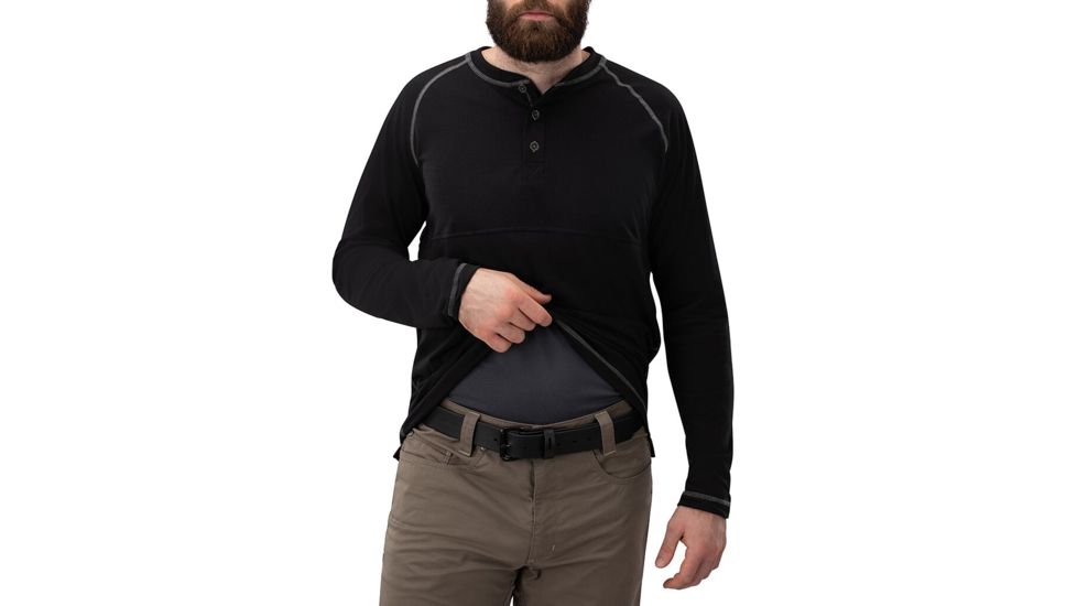 Vertx Action Weaponguard Henley - Mens, Black, Large, F1 VTX1460 BK LARGE
