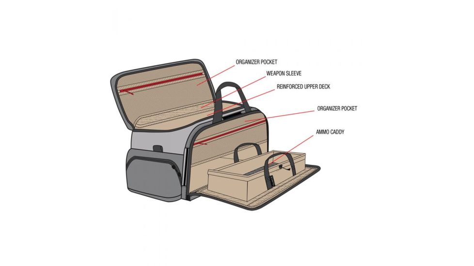 Vertx COF Heavy Range Bag, 15L, Heather Black/Galaxy Black, F1 VTX5026 HBK/GBK NA