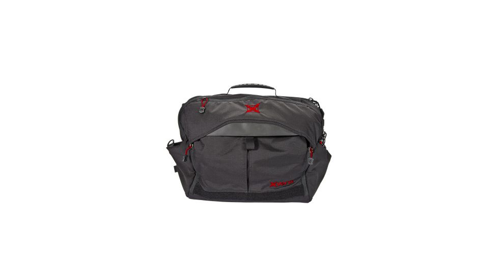 Vertx EDC Courier Messenger Bag, Black w/Red Trim VTX5005BKR