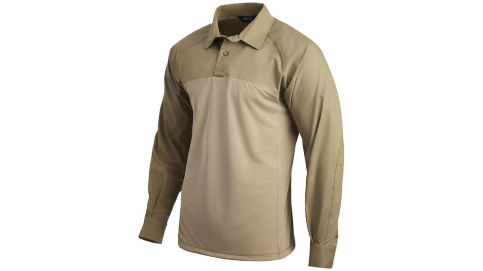 Vertx Fusion Flex Performance Hybrid Shirt - Long Sleeve, Desert Tan - VTX8255DT2XLLONG