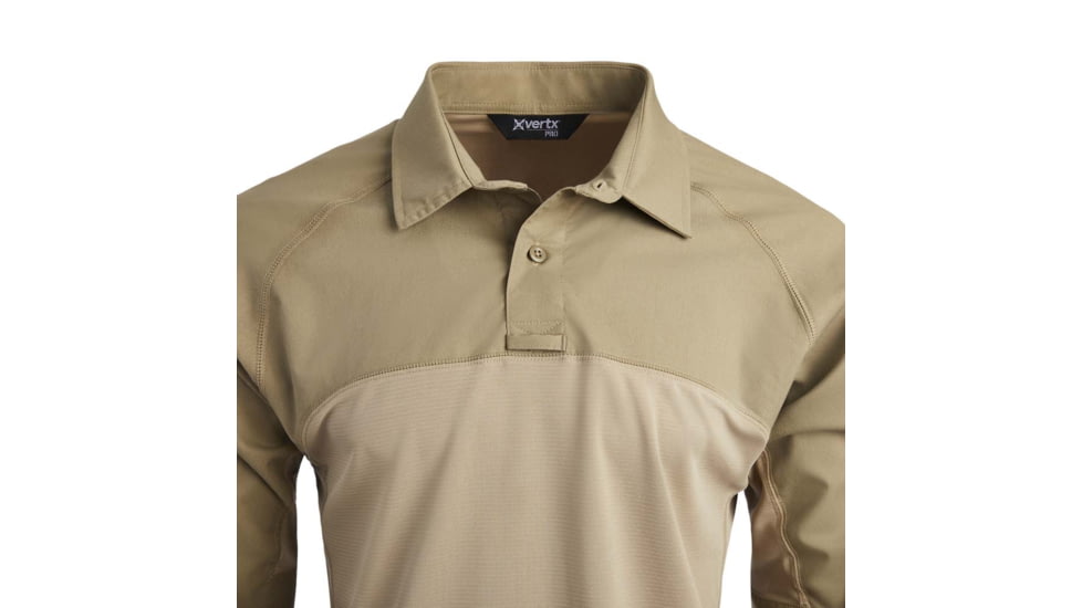 Vertx Fusion Flex Performance Hybrid Shirt - Long Sleeve, Desert Tan - VTX8255DT2XLLONG