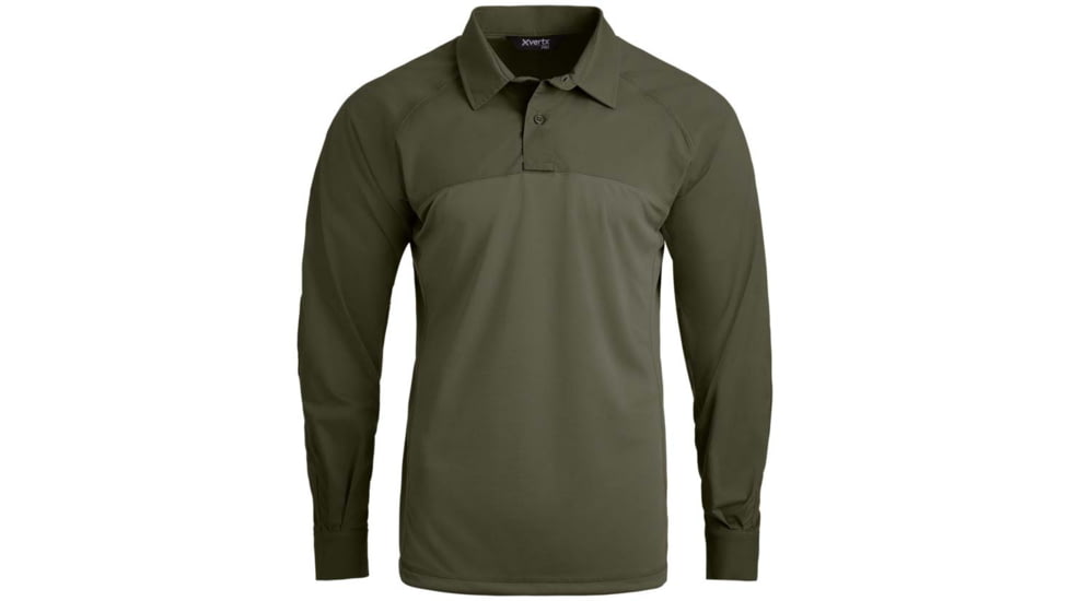 Vertx Fusion Flex Performance Hybrid Shirt - Long Sleeve, Od Green - VTX8255OD2XLLONG