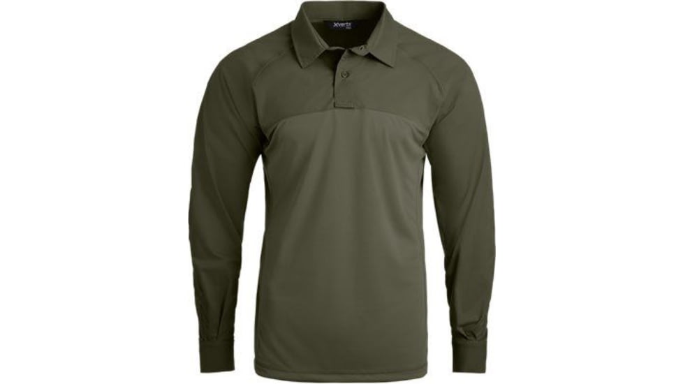Vertx Fusion Flex Performance Hybrid Shirt - Long Sleeve, Od Green - VTX8255OD2XLLONG