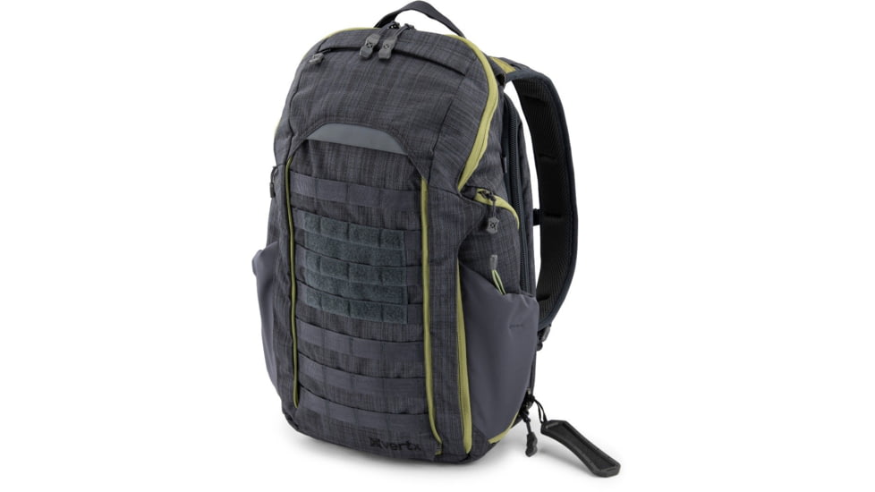 Vertx Gamut 2.0 Backpack, 25 liters, Standard, Heather Black/ Mustard Grass, F1 VTX5016 HBK/MGS NA