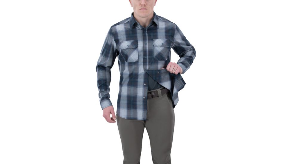 Vertx Guardian 2.0 Long Sleeve Shirt - Men's, Small, Undertow Blue Plaid, F1 VTX1441 UBLP SMALL REG