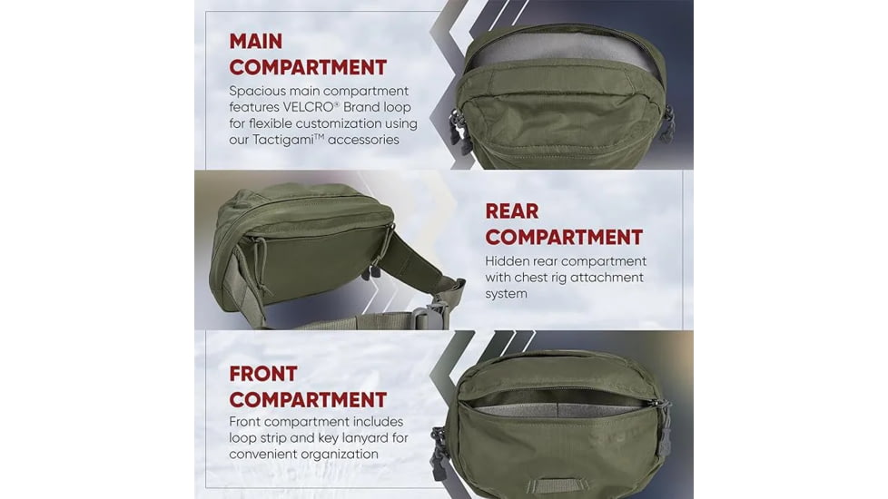 Vertx Long Walks Mp Waist Pack, Canopy Green - VTX5057CGNNANA